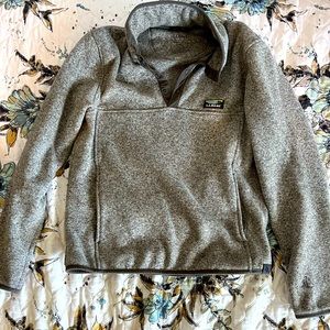 LL Bean Grey Pullover Sweater Small